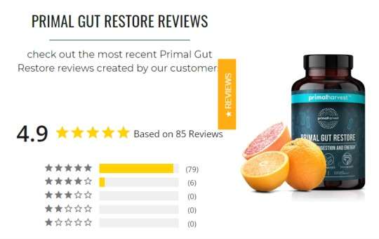 customer review rating primal gut restore