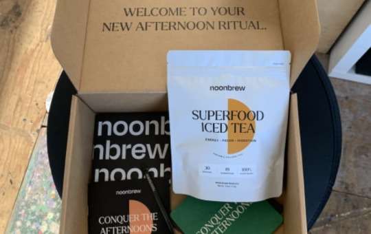 energy boost with NoonBrew Superfood Iced Tea