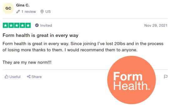form health weight loss customer review