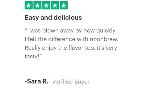 verified customer review noonbrew