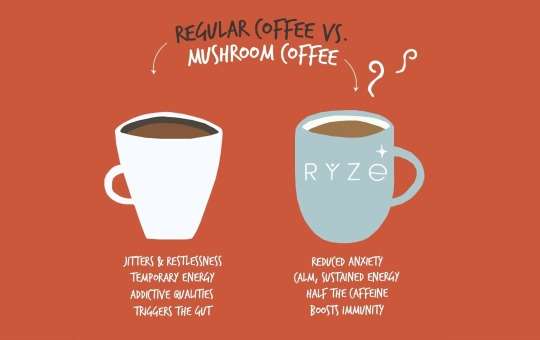claimed benefits of ryze mushroom coffee
