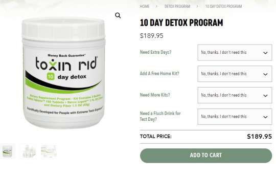 cost of toxin rid 10 day detox buy on website