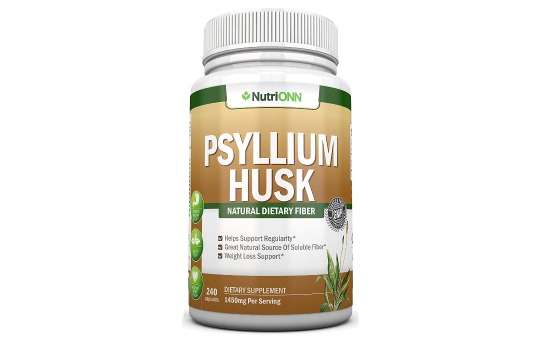 psyllium husk fiber supplement capsules - nutrionn