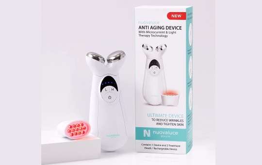 Nuovaluce microcurrent red light therapy skin care