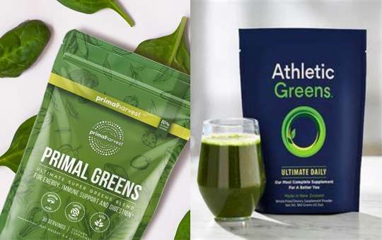 primal greens and athletic greens product images