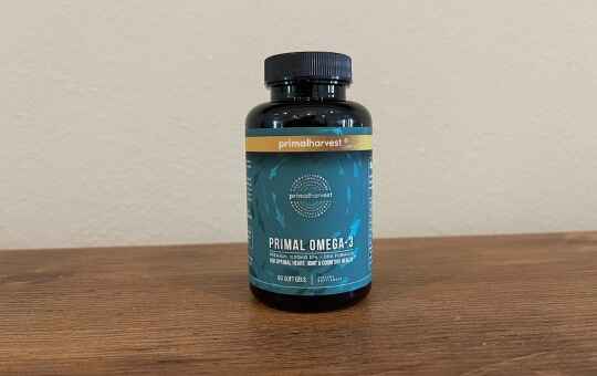 primal omega 3 on table